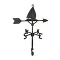 Gardengear 200 Series 32 In Black Sailboat Weathervane GA918847